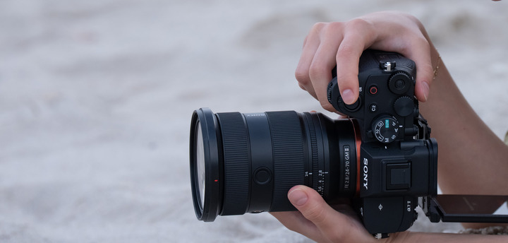Sony a7 Mark V full-frame mirrorless camera front view
