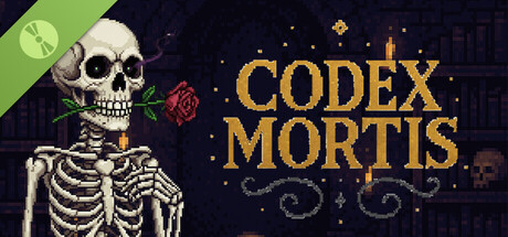 A dark fantasy necromancer character in a bullet-hell roguelike game