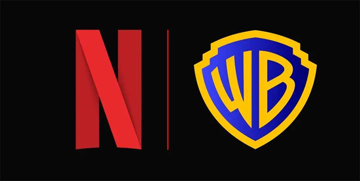 Netflix and Warner Bros. Discovery logos side by side