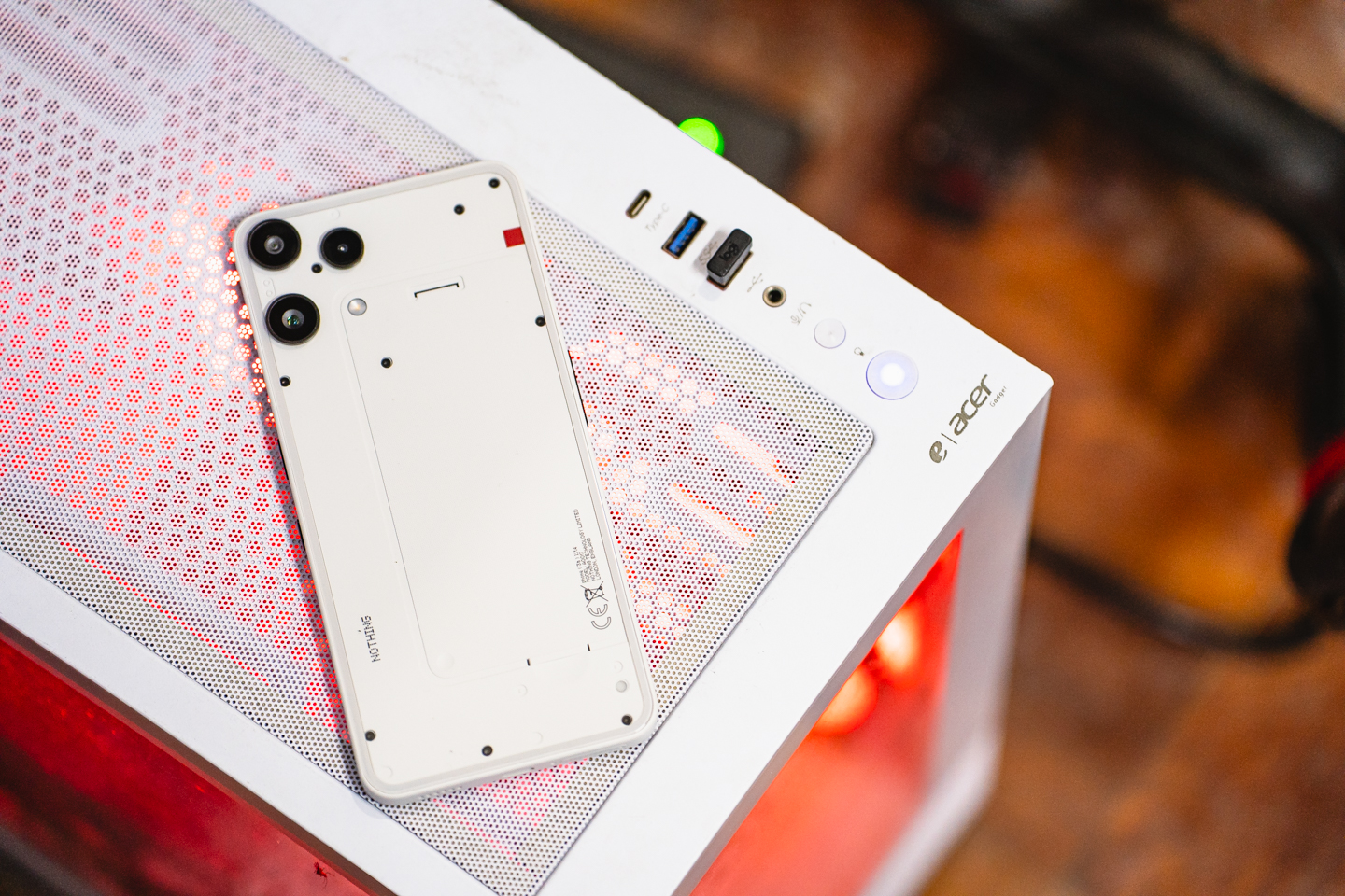 Nothing Phone (3a) Lite smartphone on a white background