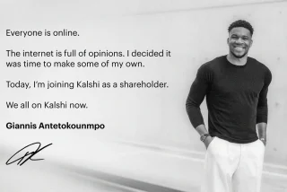 NBA Star Giannis Antetokounmpo joins Kalshi as shareholder