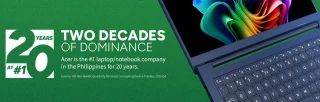 Acer hits 20 years as Philippines' top laptop brand