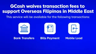 GCash waives transaction fees for OFWs in Middle East