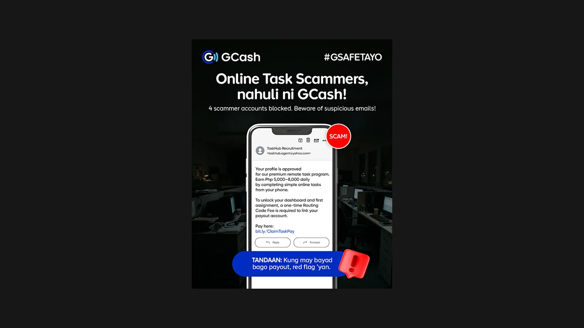 GCash cracks down on task scams and suspicious wallets