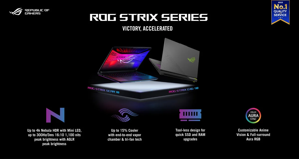 ASUS ROG launches 2026 Strix G, Strix SCAR gaming laptops