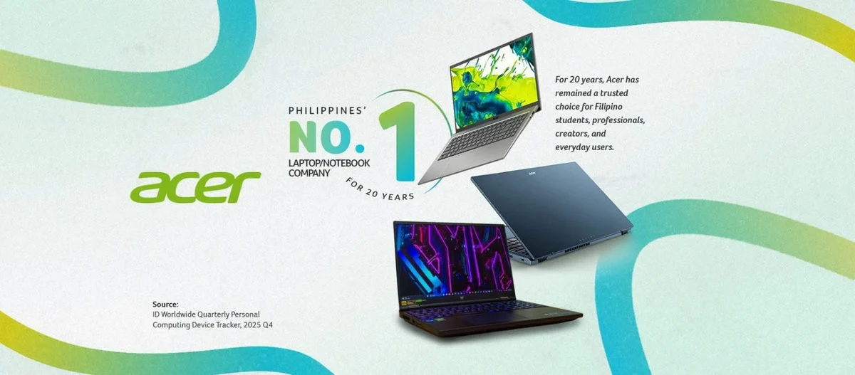 Acer remains Philippines’ No. 1 laptop brand for 20 years