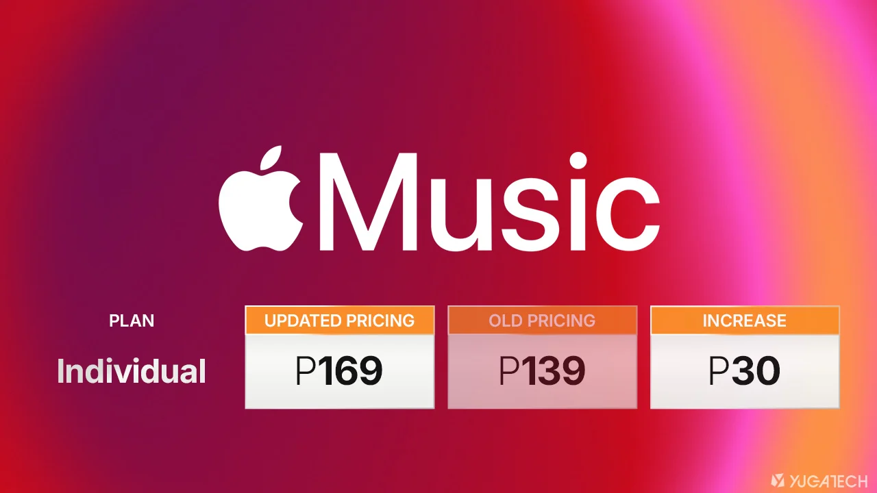Apple Music price increase in PH: now starts at P169 monthly